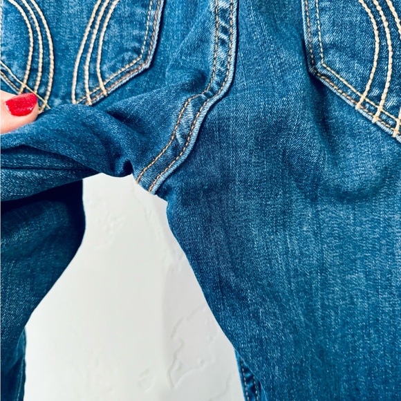 Hollister High Rise Super Skinny Medium Wash Distressed Jeans SZ 26x32 LIKE NEW - Picture 9 of 16